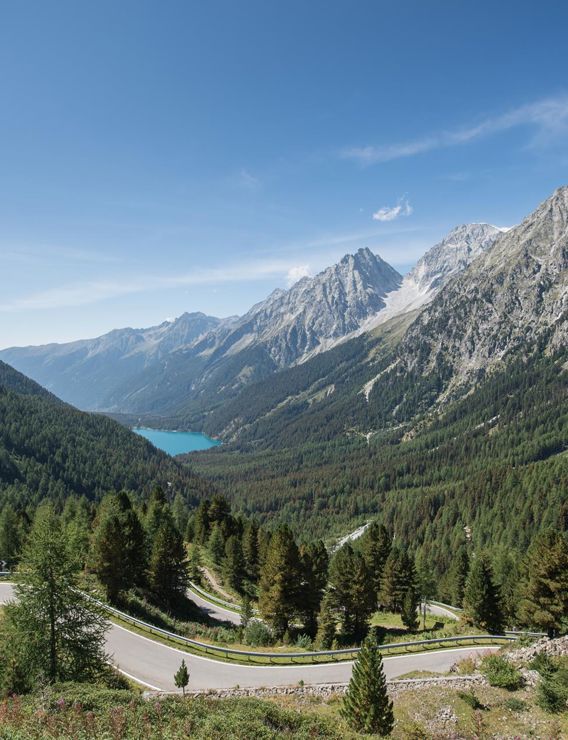 The Antholz valley and the mountains in summer