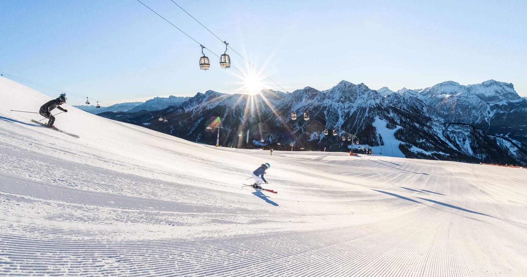 Skiing in the Antholz Valley