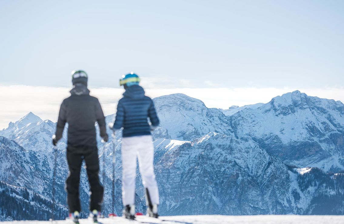 Ausblick beim Skifahren