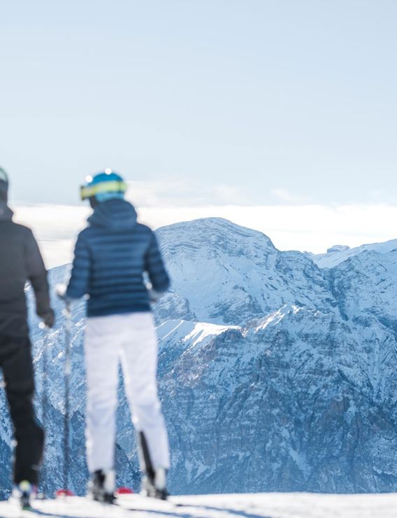 Ausblick beim Skifahren